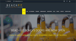 Desktop Screenshot of beachfitbondi.com